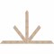 Ekena Millwork Saratoga Smooth Timber Gable Bracket, Douglas Fir, 96"W x 60"H x 3 1/2"D x 5 1/2"F, 15/12 Pitch GBW096X60X0406SAR00SDF - alternate 1